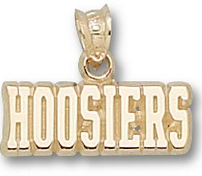 Indiana Hoosiers "Hoosiers" Pendant - 10KT Gold Jewelry