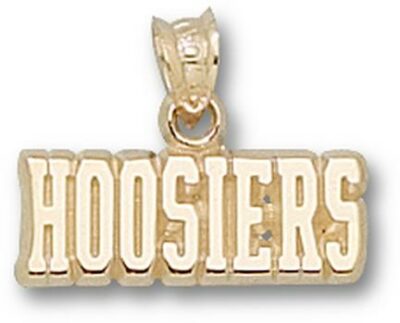 Indiana Hoosiers "Hoosiers" Pendant - 14KT Gold Jewelry