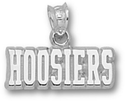 Indiana Hoosiers "Hoosiers" Pendant - Sterling Silver Jewelry