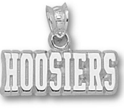 Indiana Hoosiers "Hoosiers" Pendant - Sterling Silver Jewelry