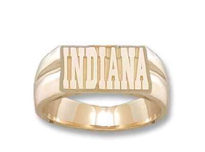 Indiana Hoosiers "Indiana" 3/8" Men's Ring Size 11 - 10KT Gold Jewelry