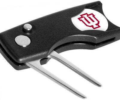 Indiana Hoosiers Spring Action Divot Tool with Golf Ball Marker (Set of 2)