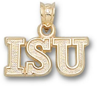 Indiana State Sycamores "ISU" Pendant - 10KT Gold Jewelry