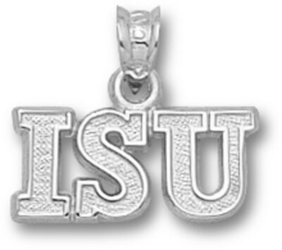 Indiana State Sycamores "ISU" Pendant - Sterling Silver Jewelry