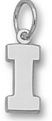 Iowa Hawkeyes Block "I" 3/8" Charm - Sterling Silver Jewelry