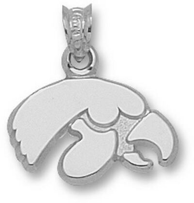 Iowa Hawkeyes "Hawk Face" Pendant - Sterling Silver Jewelry