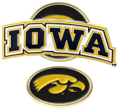 Iowa Hawkeyes Slider Clip with Golf Ball Marker (Set of 3)