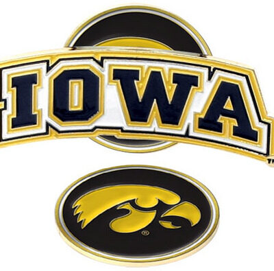 Iowa Hawkeyes Slider Clip with Golf Ball Marker (Set of 3)