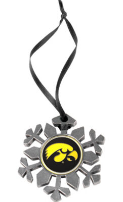 Iowa Hawkeyes Snowflake Ornament (Set of 2)