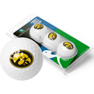 Iowa Hawkeyes Top Flite XL Golf Balls 3 Ball Sleeve (Set of 3)