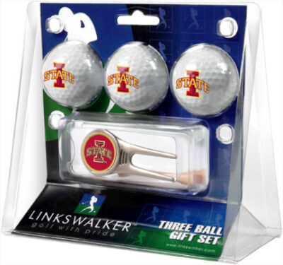 Iowa State Cyclones 3 Golf Ball Gift Pack with Cap Tool