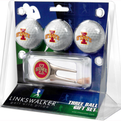 Iowa State Cyclones 3 Golf Ball Gift Pack with Cap Tool