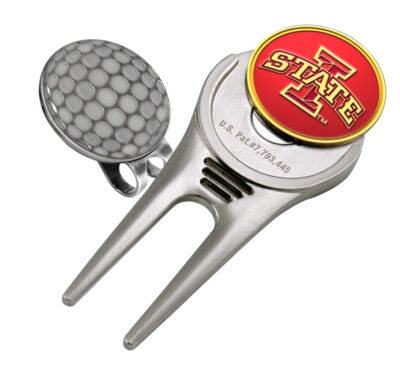 Iowa State Cyclones Divot Tool Hat Clip with Golf Ball Marker (Set of 2)