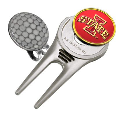 Iowa State Cyclones Divot Tool Hat Clip with Golf Ball Marker (Set of 2)