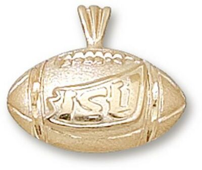 Iowa State Cyclones "ISU Football" Pendant - 10KT Gold Jewelry