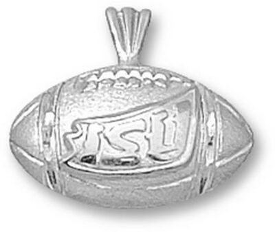 Iowa State Cyclones "ISU Football" Pendant - Sterling Silver Jewelry