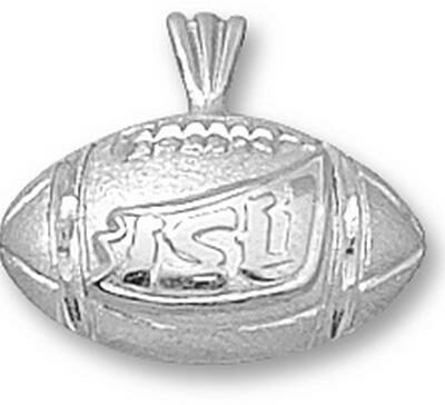 Iowa State Cyclones "ISU Football" Pendant - Sterling Silver Jewelry