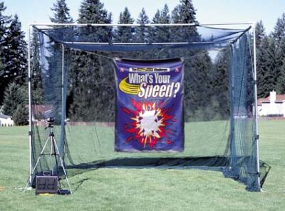 JUGS SPEED™ Challenge Fundraiser Package (Radar Gun, Readout Display, Multi-Sport Instant Cage and Backdrop) - 3 Digit Readout