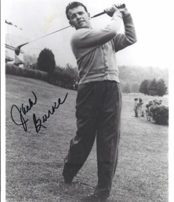 Jack Burke Autographed Golf "Swinging" 8" x 10" Photograph (Unframed)