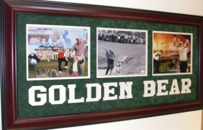 Jack Nicklaus Autographed 8" x 10" Photograph Deluxe "GOLDEN BEAR" Custom Frame (Unframed)