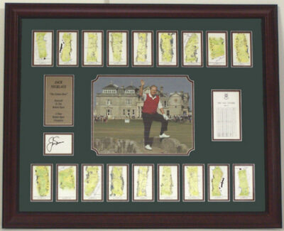 Jack Nicklaus Autographed "Farewell to the British Open" Deluxe Framed Photo Collage