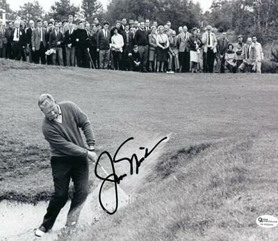 Jack Nicklaus Autographed "In Sand Pit" 8" x 10" Photograph (Unframed)