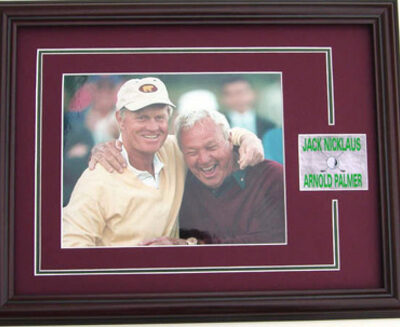 Jack Nicklaus and Arnold Palmer 8" x 10" Photograph in a Deluxe Frame