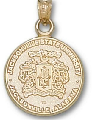 Jacksonville State Gamecocks "Crest" Pendant - 10KT Gold Jewelry