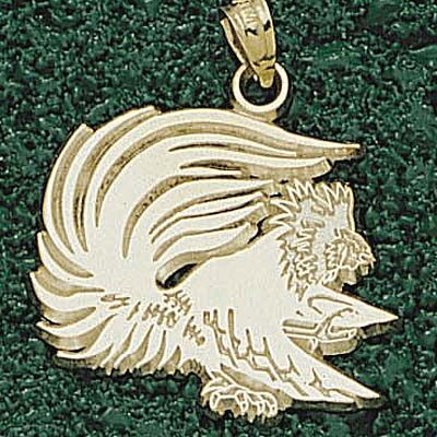 Jacksonville State Gamecocks "Gamecock" 3/4" Pendant - 10KT Gold Jewelry