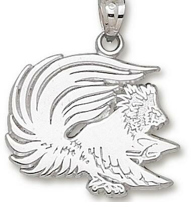 Jacksonville State Gamecocks "Gamecock" 3/4" Pendant - Sterling Silver Jewelry