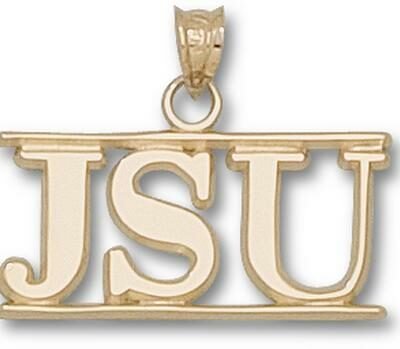 Jacksonville State Gamecocks "JSU" Pendant - 10KT Gold Jewelry