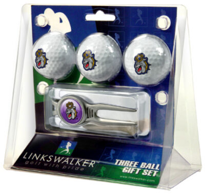 James Madison Dukes 3 Ball Golf Gift Pack with Kool Tool