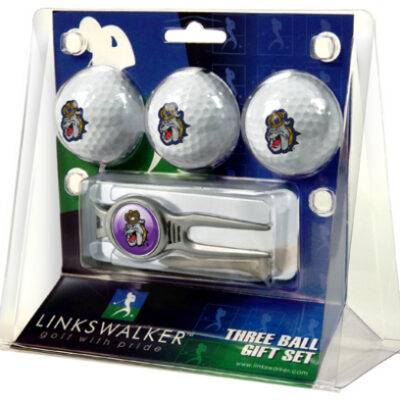 James Madison Dukes 3 Ball Golf Gift Pack with Kool Tool