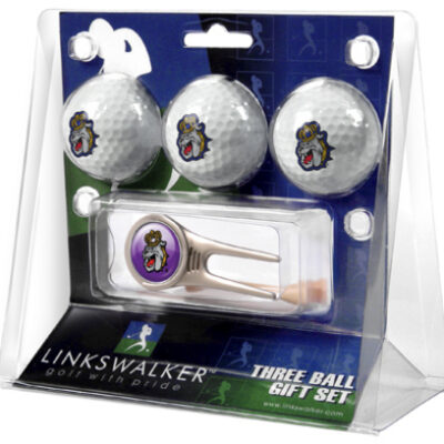 James Madison Dukes 3 Golf Ball Gift Pack with Cap Tool