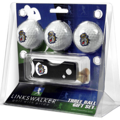 James Madison Dukes 3 Golf Ball Gift Pack with Spring Action Tool