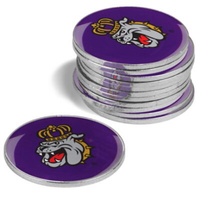 James Madison Dukes Golf Ball Marker (12 Pack)