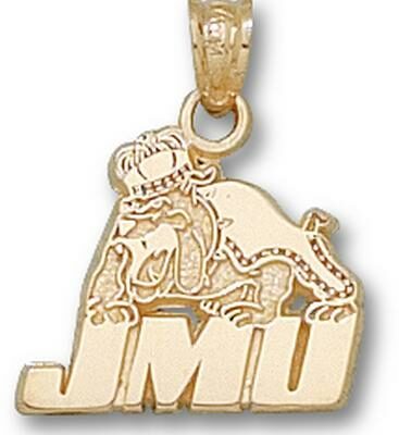 James Madison Dukes "JMU Bulldog" Pendant - 10KT Gold Jewelry