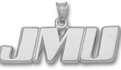 James Madison Dukes "JMU" Pendant - Sterling Silver Jewelry