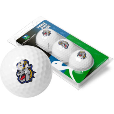 James Madison Dukes Top Flite XL Golf Balls 3 Ball Sleeve (Set of 3)