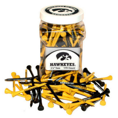 Jar of Iowa Hawkeyes Golf Tees (175 Tees)