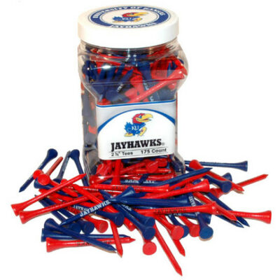 Jar of Kansas Jayhawks Golf Tees (175 Tees)