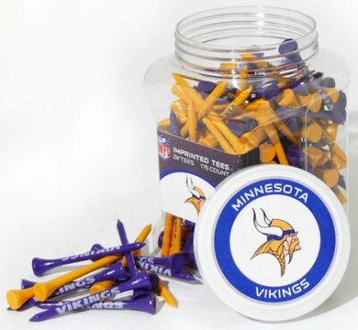 Jar of Minnesota Vikings Golf Tees (175 Tees)