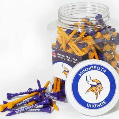 Jar of Minnesota Vikings Golf Tees (175 Tees)