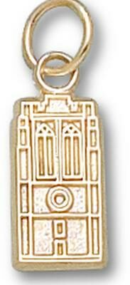 John Carroll Blue Streaks "Grasselli Tower" 1/2" Charm - 10KT Gold Jewelry