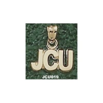 John Carroll Blue Streaks "JCU" 1/4" Pendant - 10KT Gold Jewelry