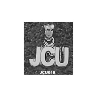 John Carroll Blue Streaks "JCU" 1/4" Pendant - Sterling Silver Jewelry