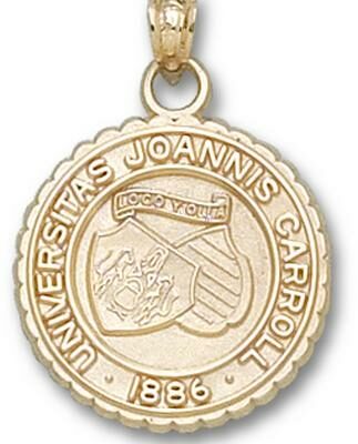 John Carroll Blue Streaks "Seal" Pendant - 10KT Gold Jewelry