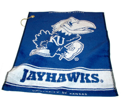 Kansas Jayhawks 16" x 19" Woven Golf Towel (Set of 2)