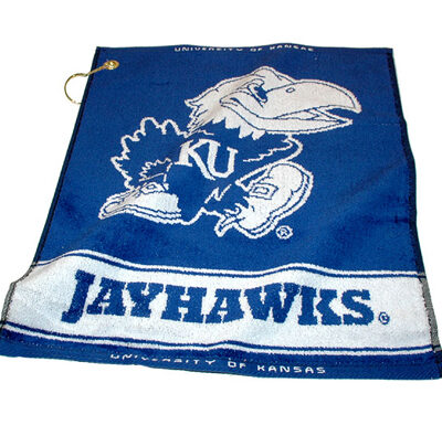 Kansas Jayhawks 16" x 19" Woven Golf Towel (Set of 2)