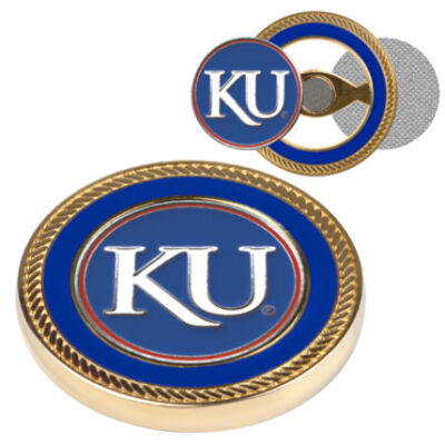 Kansas Jayhawks Challenge Coin with Ball Markers (Set of 2)